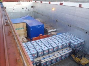 Dangerous goods loaded on AIS Charter Vessel